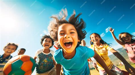 Children participating in various competitions