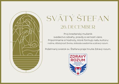 Sviatok svätého Štefana symbol