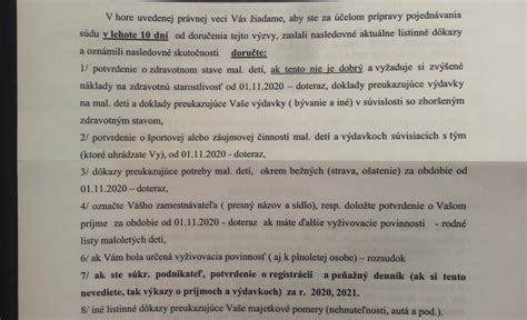 Doklady pre súd