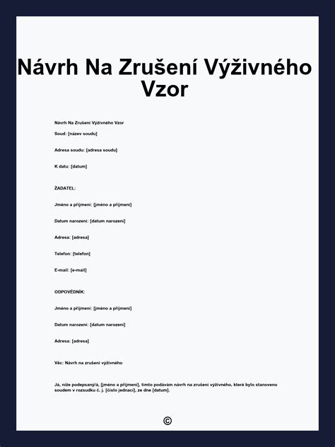 Schéma právnych základov pre zmenu výživného
