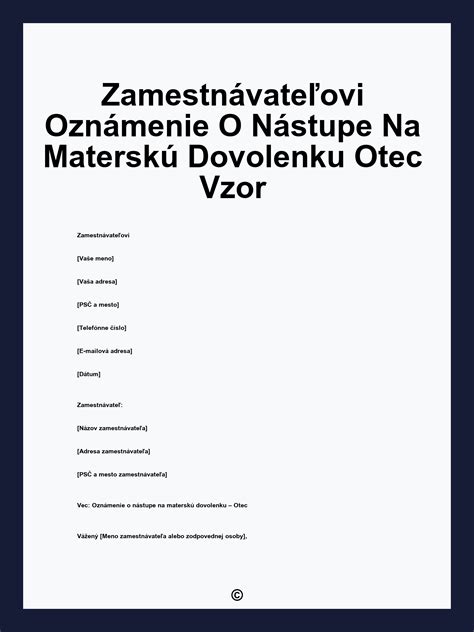 Diagram: Podmienky a dĺžka materskej pre otca