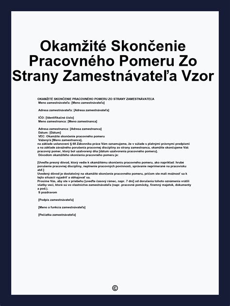 Okamžité skončenie pracovného pomeru - obmedzenia
