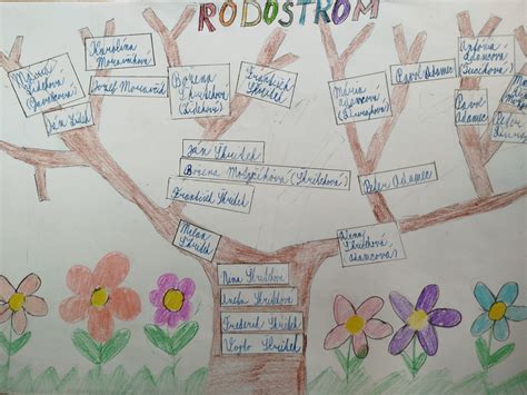 Rodostrom znázorňujúci prenos recesívnych génov