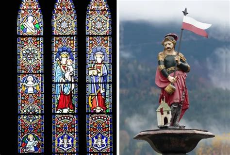 Svätý Florián hasí horiaci dom