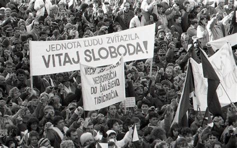 Václav Havel počas Nežnej revolúcie