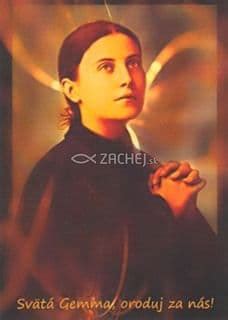 Portrét svätej Gemmy Galgani