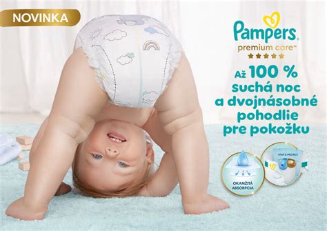 Pokojne spiace dieťa v nočných plienkach Pampers