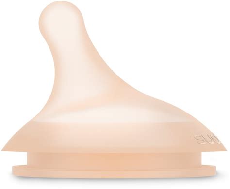 Detail silikónového cumlíka na fľaši Suavinex