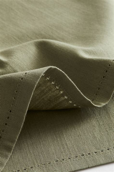 detail ľanovej tkaniny