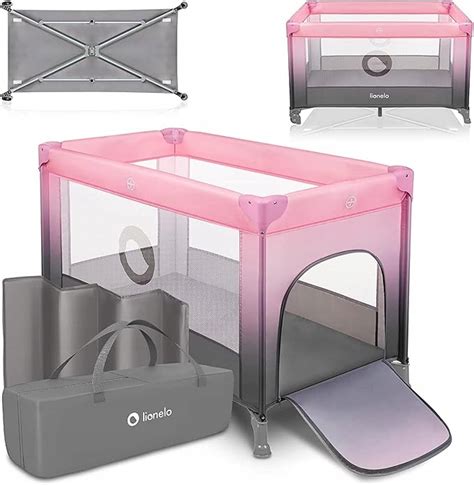 Ilustrácia cestovnej postieľky s funkciou ohrádky