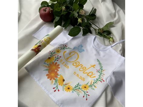 Ručne maľovaná perinka s krstným motívom