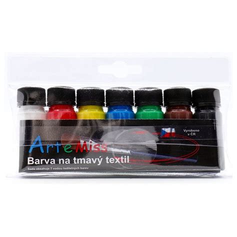 Sada farieb na textil a štetcov