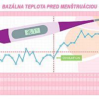 Graf bazálnej teploty počas cyklu a pri tehotenstve