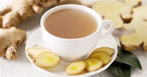 šálka zázvorového čaju