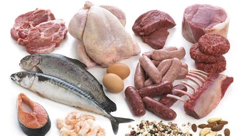 Rôzne druhy mäsa a zeleniny na prípravu BARF