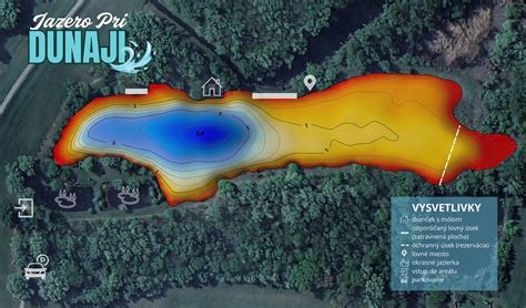 Mapa Tajomného jazera
