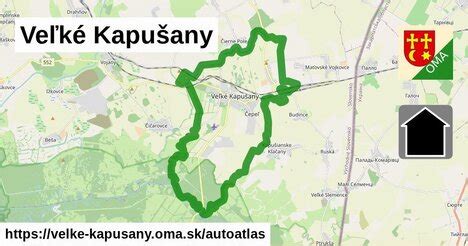 Mapa mesta Veľké Kapušany