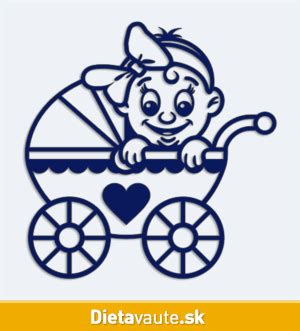 Ilustrácia dieťaťa v kočíku s možnosťou polohy na ležanie