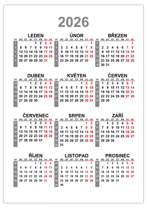 Kalendár s vyznačenými 9 týždňami gravidity