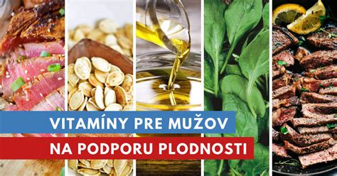 Obrázok znázorňujúci vitamíny a minerály prospešné pre plodnosť
