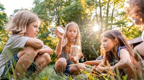 Deti hľadajúce poklady v prírode