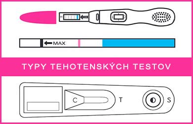 infografika zobrazujúca rôzne typy tehotenských testov a ich fungovanie