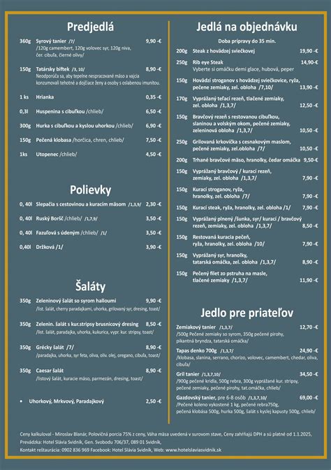 Moderný a esteticky navrhnutý jedálny lístok v luxusnej reštaurácii