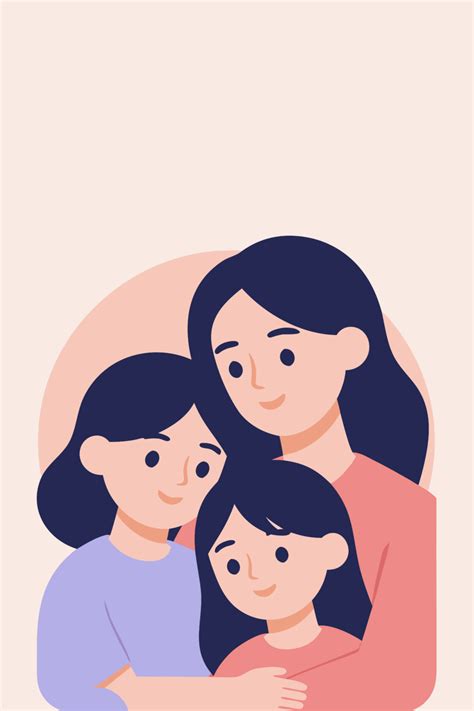 ilustrácia materskej lásky a medzigeneračných vzťahov