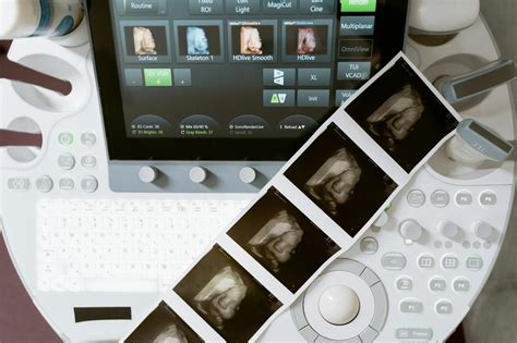 lekár vykonávajúci morfologický ultrazvuk
