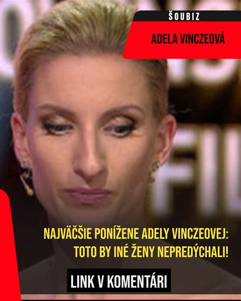 portrét Adely Vinczeovej v televíznom štúdiu