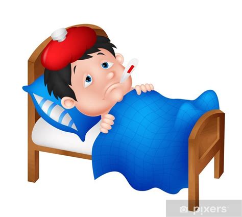ilustrácia dieťaťa, ktoré oddychuje v posteli