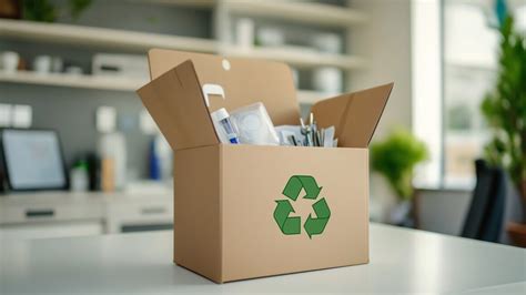ilustrácia zelenej logistiky a ekologického balenia