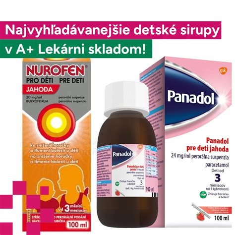 teplomer a detské sirupy od bolesti