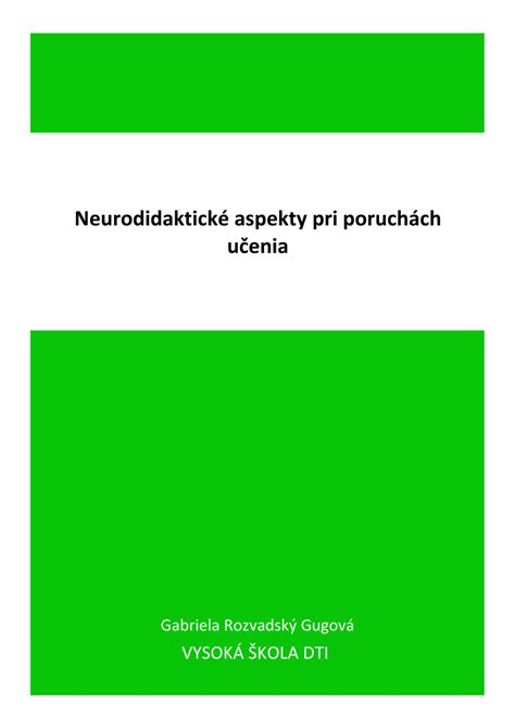 Schéma odborných prístupov pri poruchách učenia