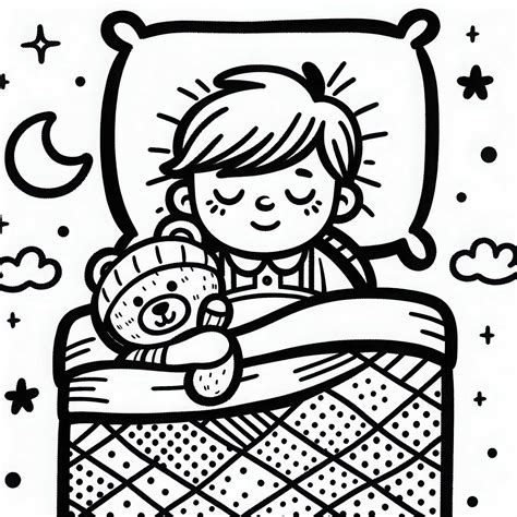 Dieťa ležiace v posteli s knihou a čajom