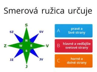Základná orientačná ružica pre deti