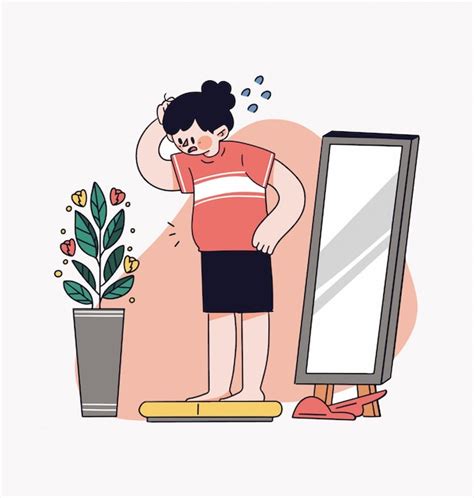 Post-holiday weight gain illustration