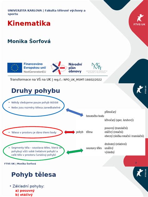 ilustrácia: rôzne druhy pohybu