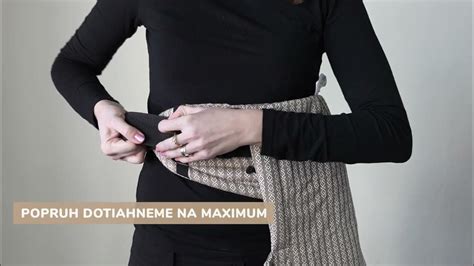 Správne umiestnenie bedrového pásu na rodičovi