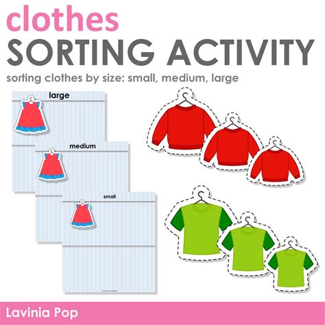 Sorting children's clothes by size and season