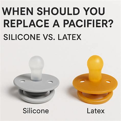 Silicone vs latex pacifier material