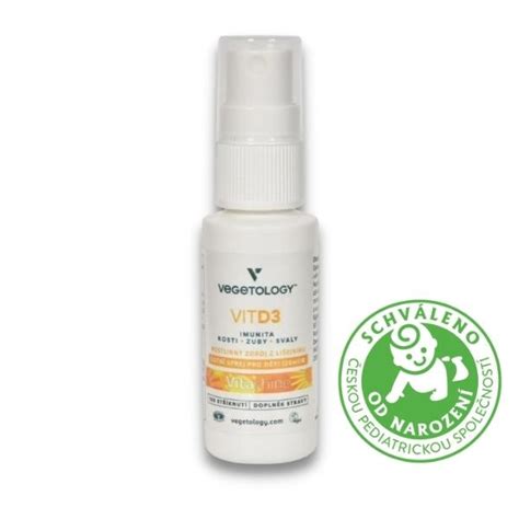 Vegetology Vit D3 Vitashine v spreji, 1000IU, 20 ml