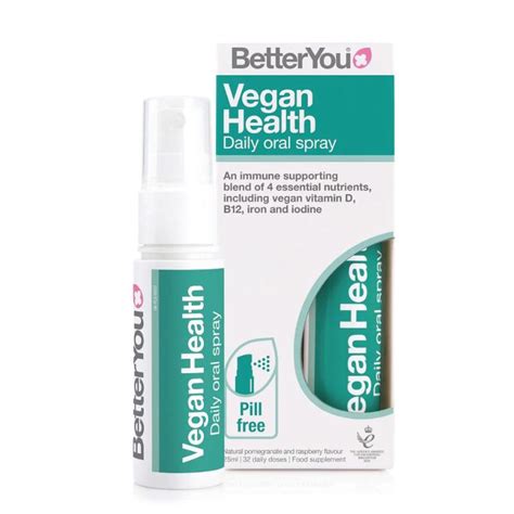 BetterYou Vegan Health - D3, B12, železo a jód v spreji