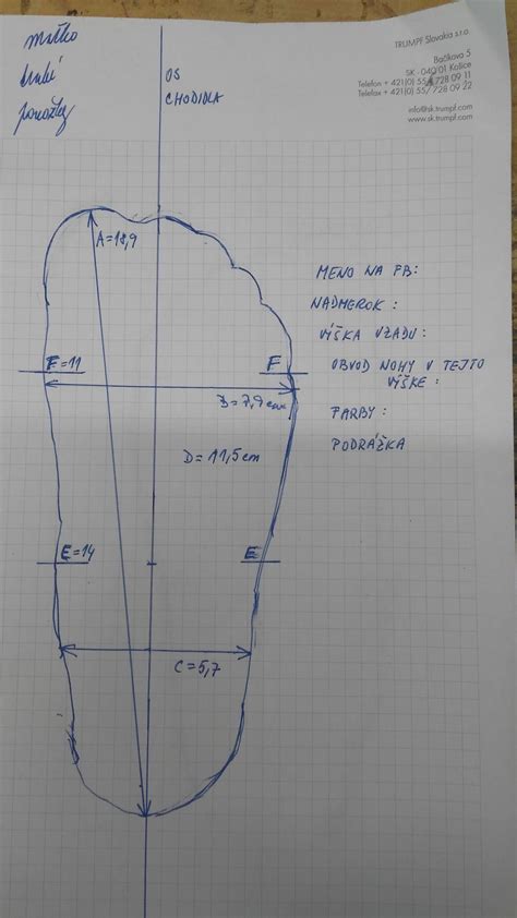 Návod na meranie detskej nohy ceruzkou a papierom
