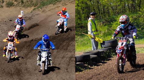 Pitbike na motokrosovej trati