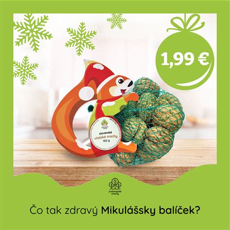 zdravý mikulášsky balíček s ovocím a orieškami