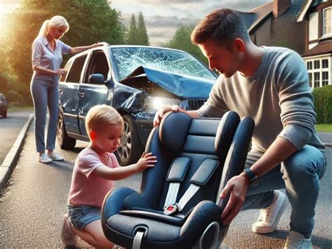 Vizualizácia poškodenia autosedačky po náraze