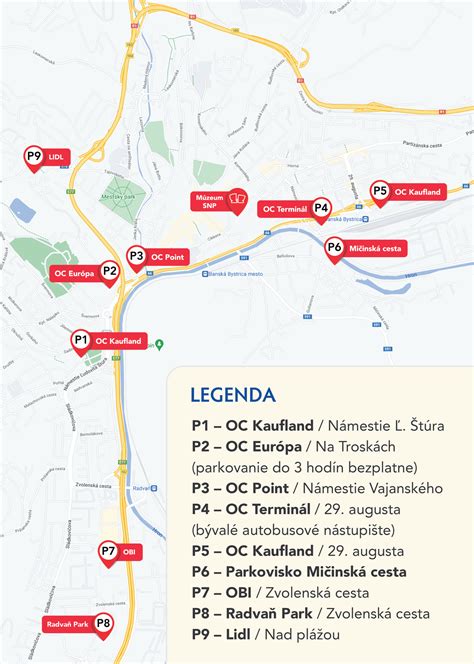 Mapa zdravotníckych zariadení v Banskej Bystrici