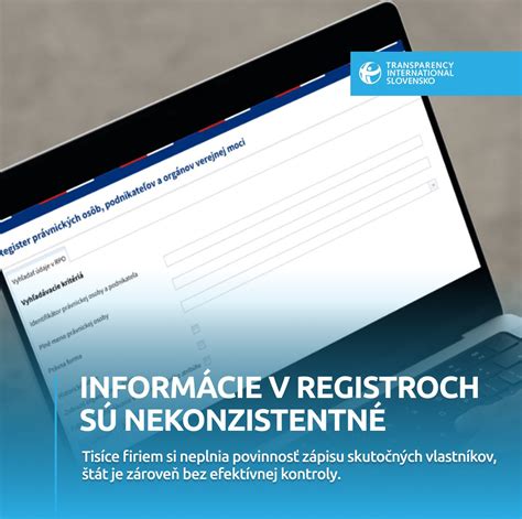 Schéma verejných registrov a ich vzájomná prepojenosť v slovenskom právnom systéme