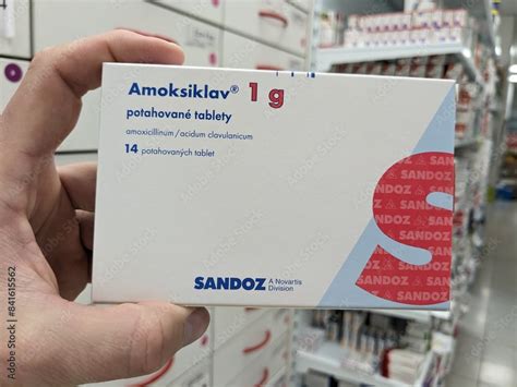 Schéma pôsobenia antibiotika Amoksiklav